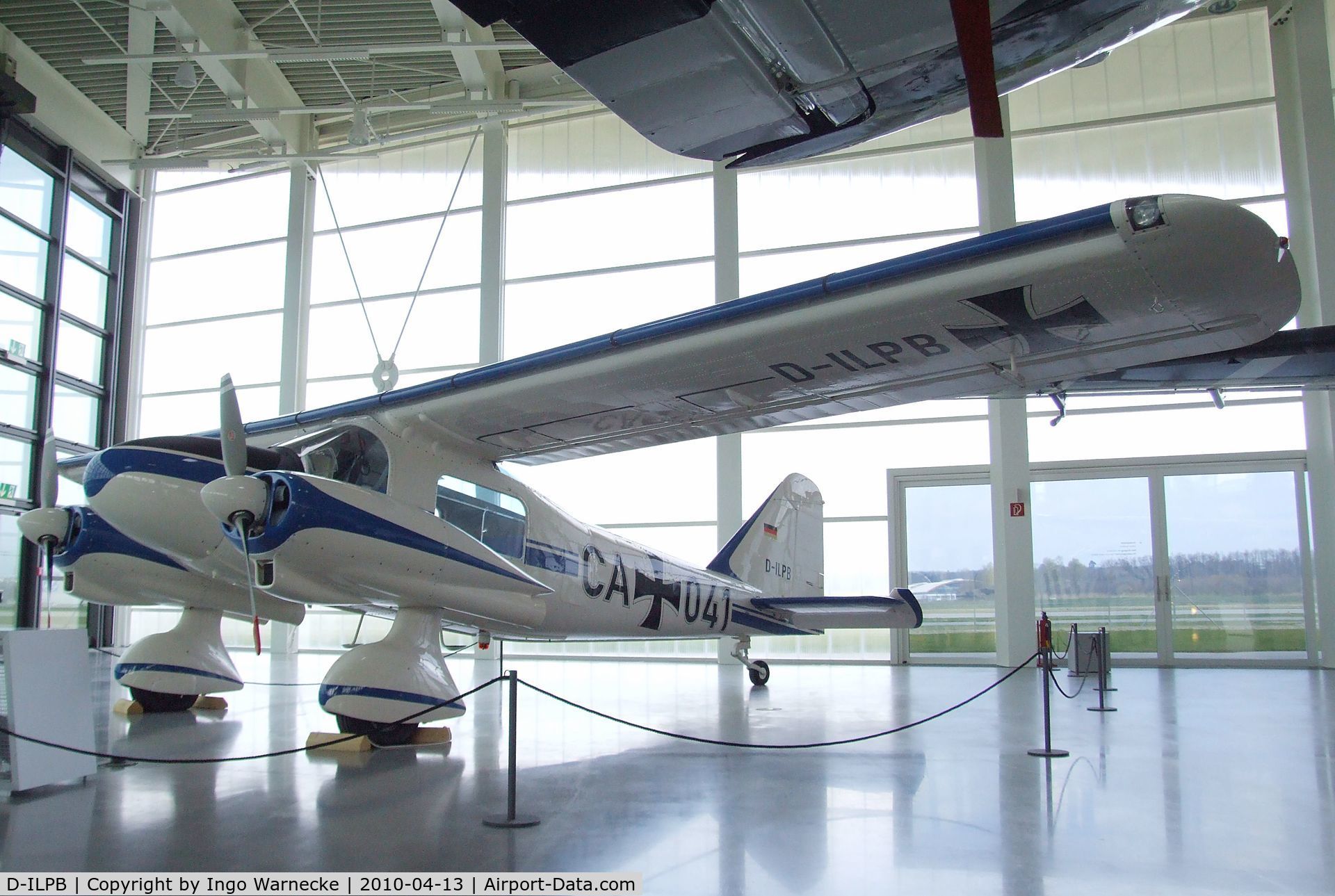 D-ILPB, 1961 Dornier Do-28A-1 C/N 3015, Dornier Do 28A-1 (shown in its former identity as Luftwaffe VIP-transport) at the Dornier Museum, Friedrichshafen