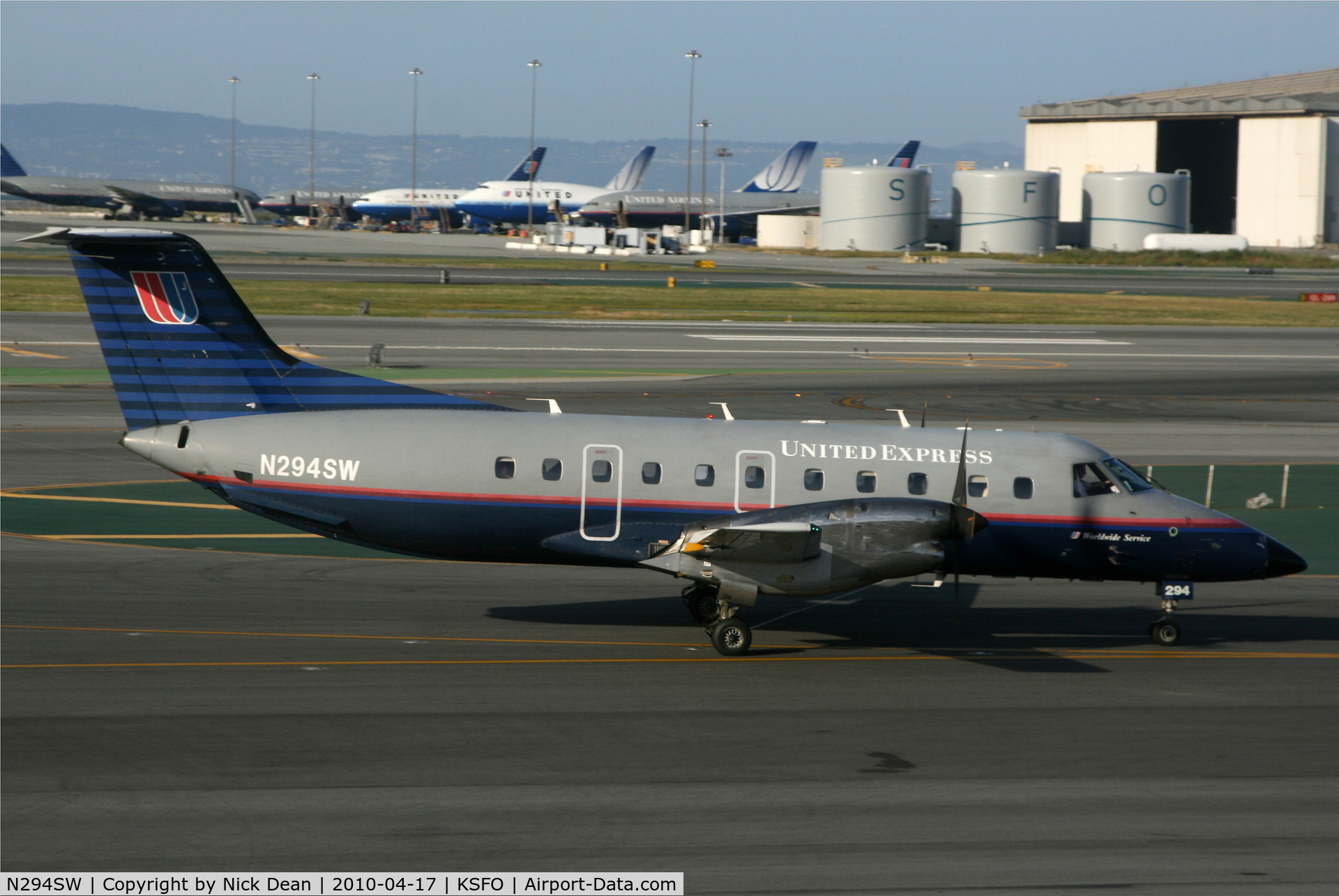 N294SW, 1996 Embraer EMB-120ER Brasilia C/N 120321, KSFO