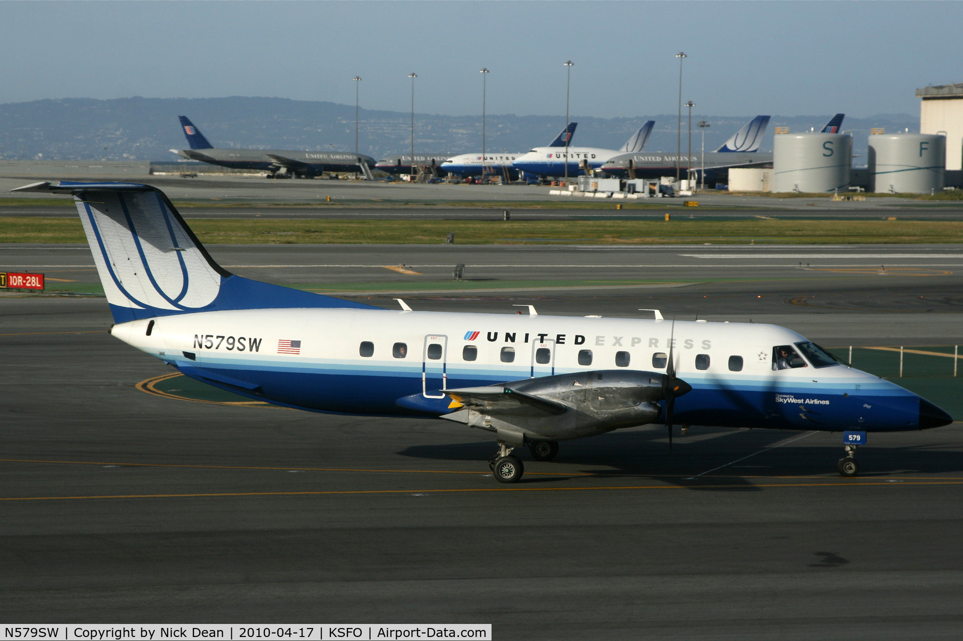 N579SW, 1998 Embraer EMB-120ER Brasilia C/N 120347, KSFO