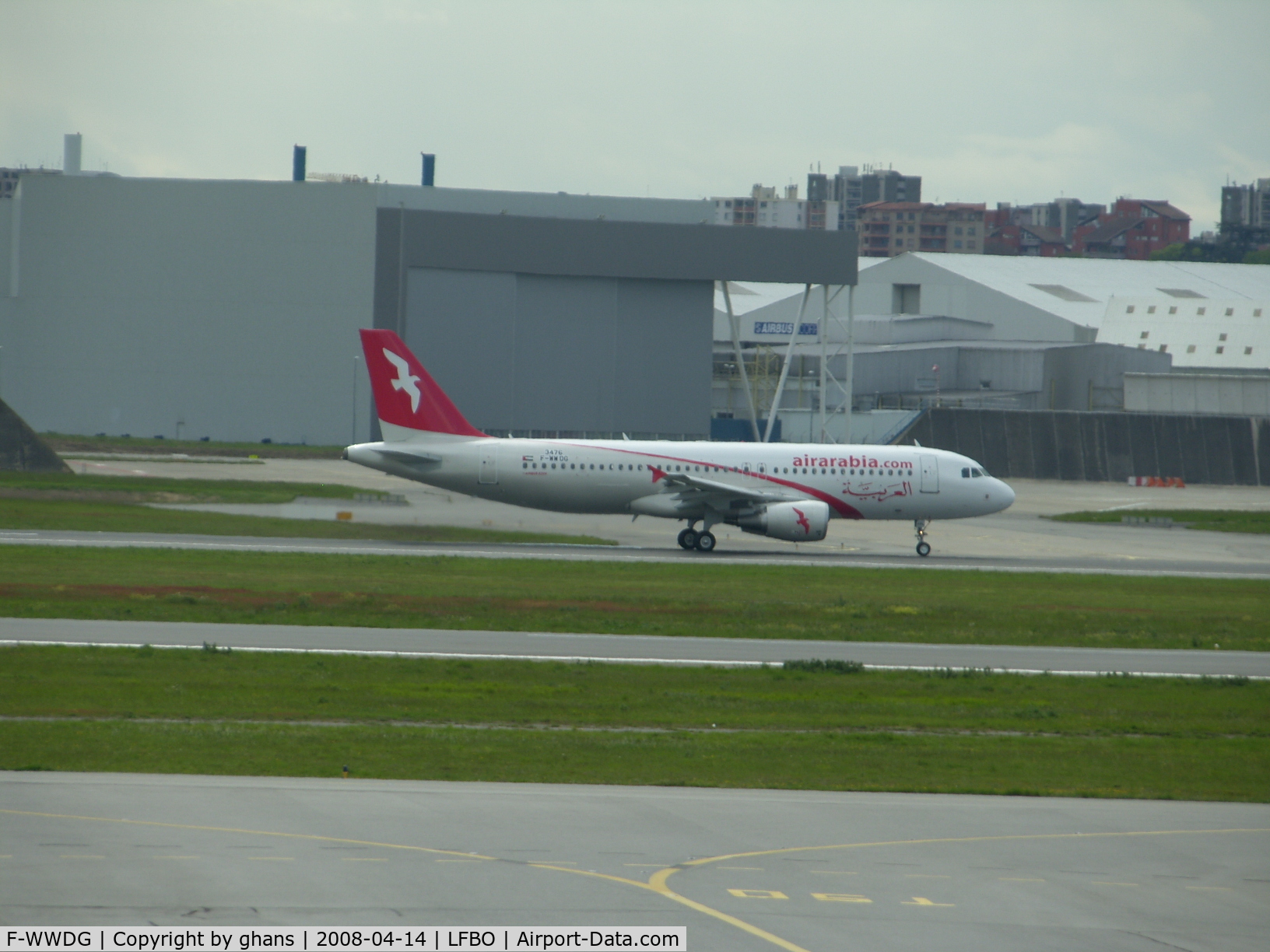F-WWDG, 2008 Airbus A320-211 C/N 3476, To become A6-ABL