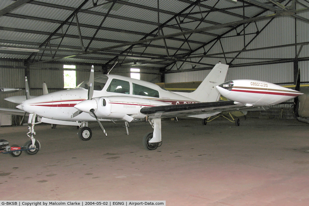 G-BKSB, 1973 Cessna T310Q C/N 310Q-0914, Cessna T310Q at Bagby Airfield, UK in 2004.