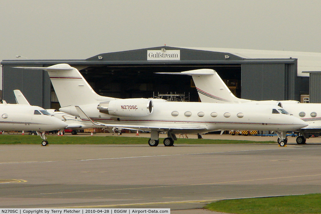 N270SC, 1993 Gulfstream Aerospace G-IV C/N 1229, 1993 Gulfstream Aerospace G-IV at Luton