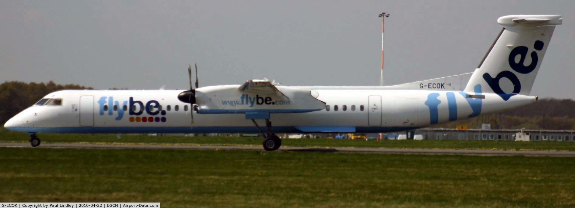 G-ECOK, 2008 Bombardier DHC-8-402Q Dash 8 C/N 4230, In from Belfast