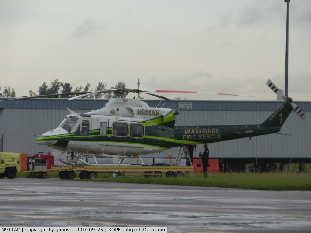 N911AR, 2005 Bell 412EP C/N 36382, Fire Rescue Helicopter Miami Dade