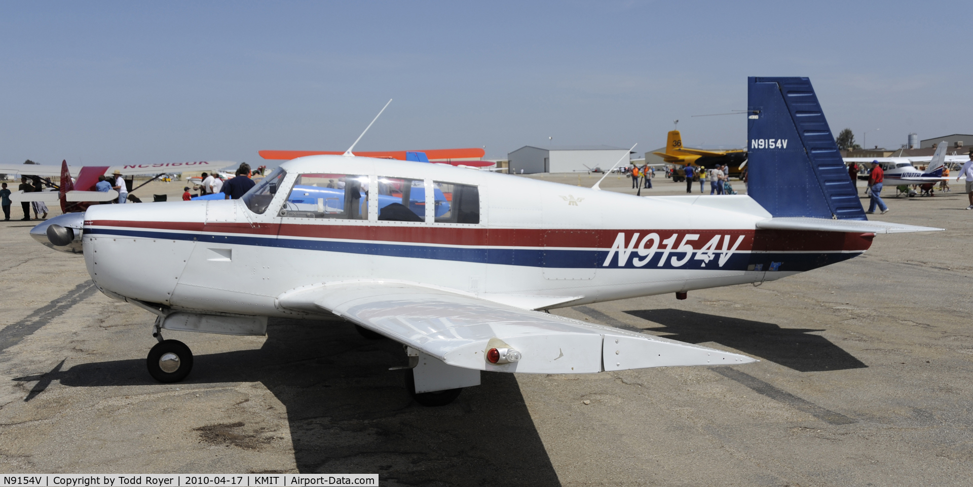 N9154V, 1969 Mooney M20F Executive C/N 690039, Minter Field fly in 2010