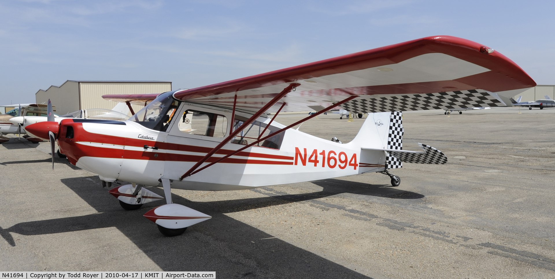 N41694, 1973 Bellanca 7KCAB Citabria C/N 400-73, Minter Field fly in 2010