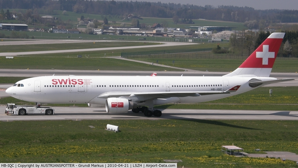 HB-IQC, 1998 Airbus A330-223 C/N 249, Swiss