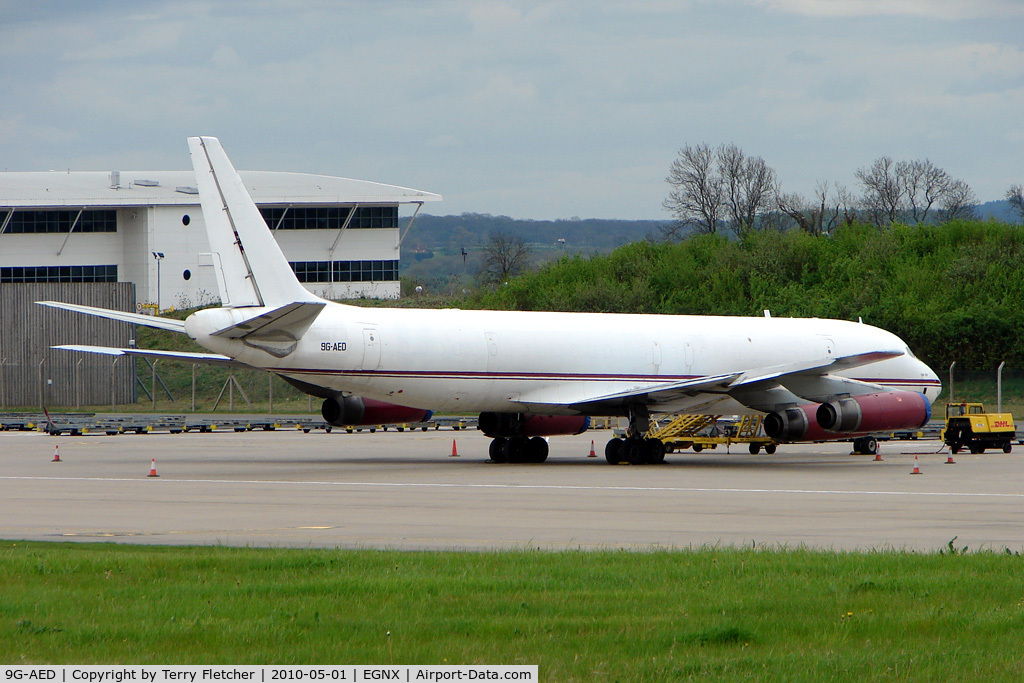 9G-AED, 1972 Douglas DC-8-62AF C/N 46162, Air Charter Express DC8 at East Midlands