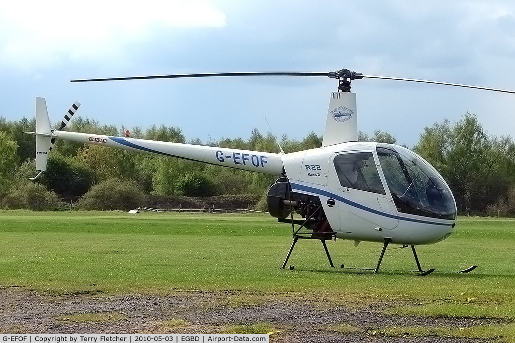 G-EFOF, 2004 Robinson R22 Beta C/N 3605, 2004 Robinson Helicopter Co Inc ROBINSON R22 BETA at Derby Eggington