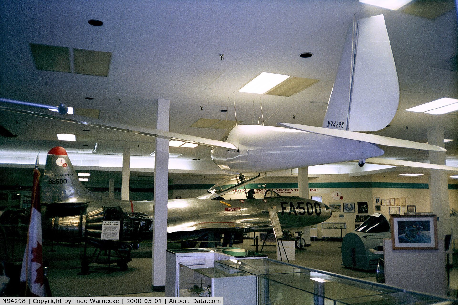 N94298, 1967 Schweizer SGS 1-23HM C/N 70, Schweizer SGS 1-23HM at the Niagara Aerospace Museum, Niagara Falls NY