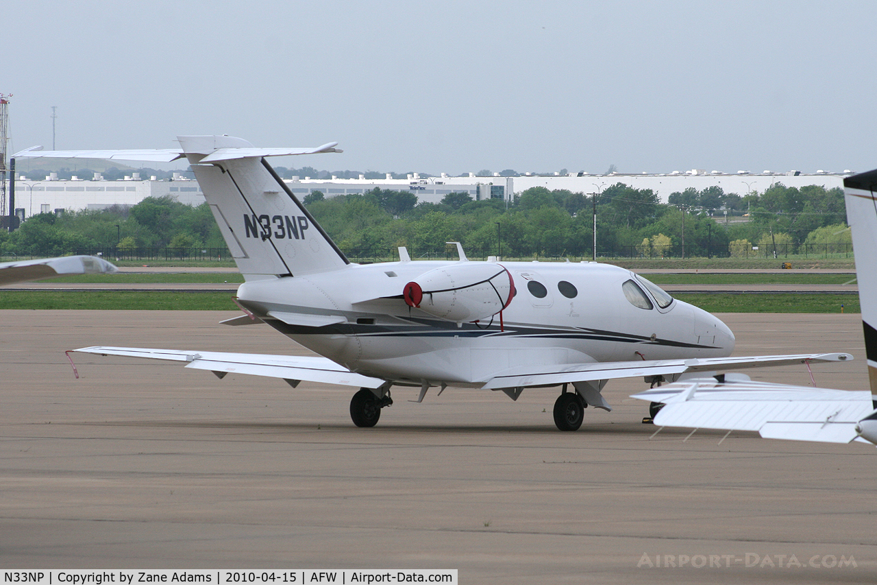 N33NP, 2007 Cessna 510 Citation Mustang C/N 510-0037, At Fort Worth Alliance Airport - In town for NASCAR