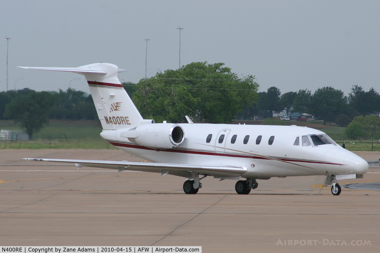 N400RE, 1991 Cessna 650 C/N 650-0199, At Fort Worth Alliance Airport - In town for NASCAR