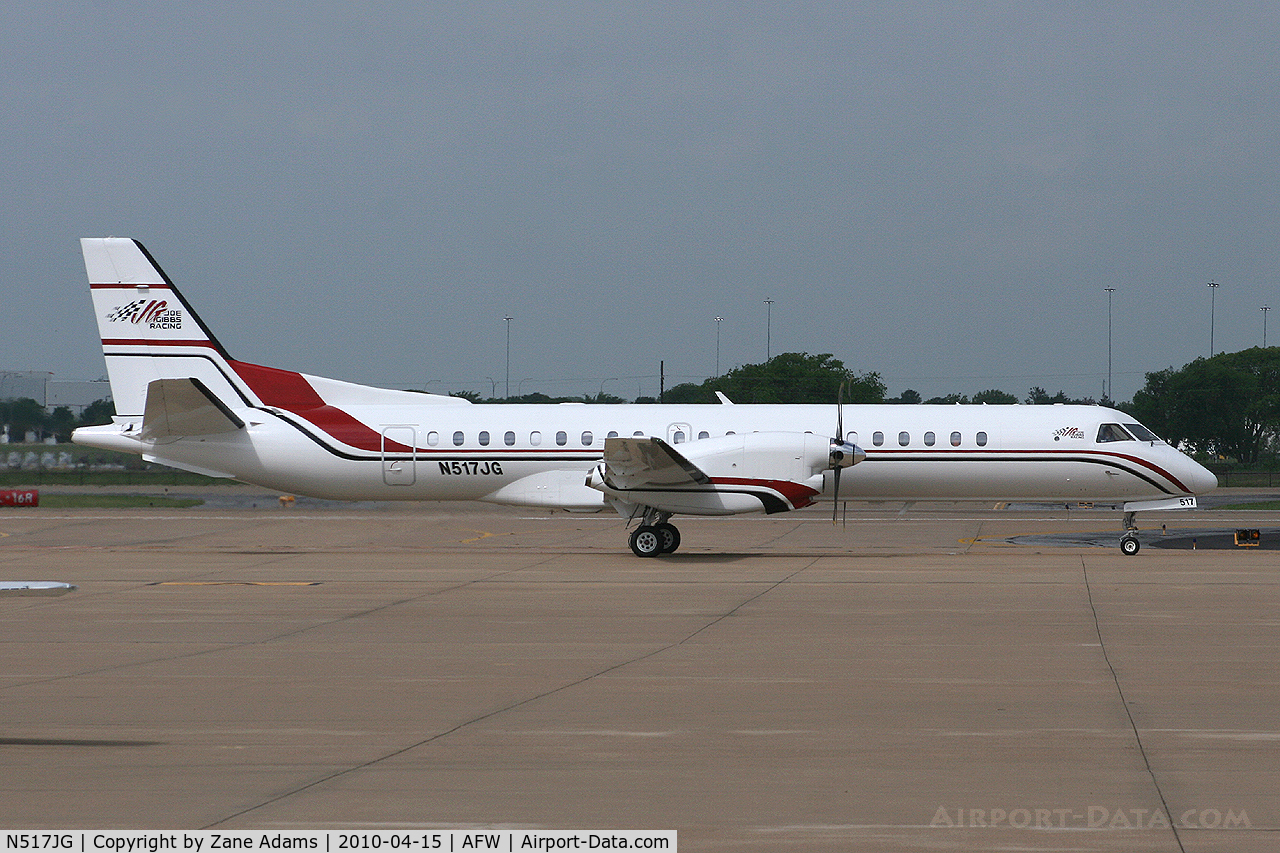 N517JG, 1995 Saab 2000 C/N 2000-021, At Fort Worth Alliance Airport - In town for NASCAR