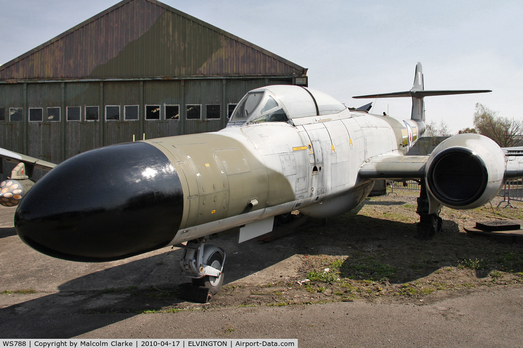 WS788, 1954 Gloster Meteor NF(T).14 C/N Not found WS788, Gloster Meteor NF14 at the Yorkshire Air Museum, Elvington in 2010.