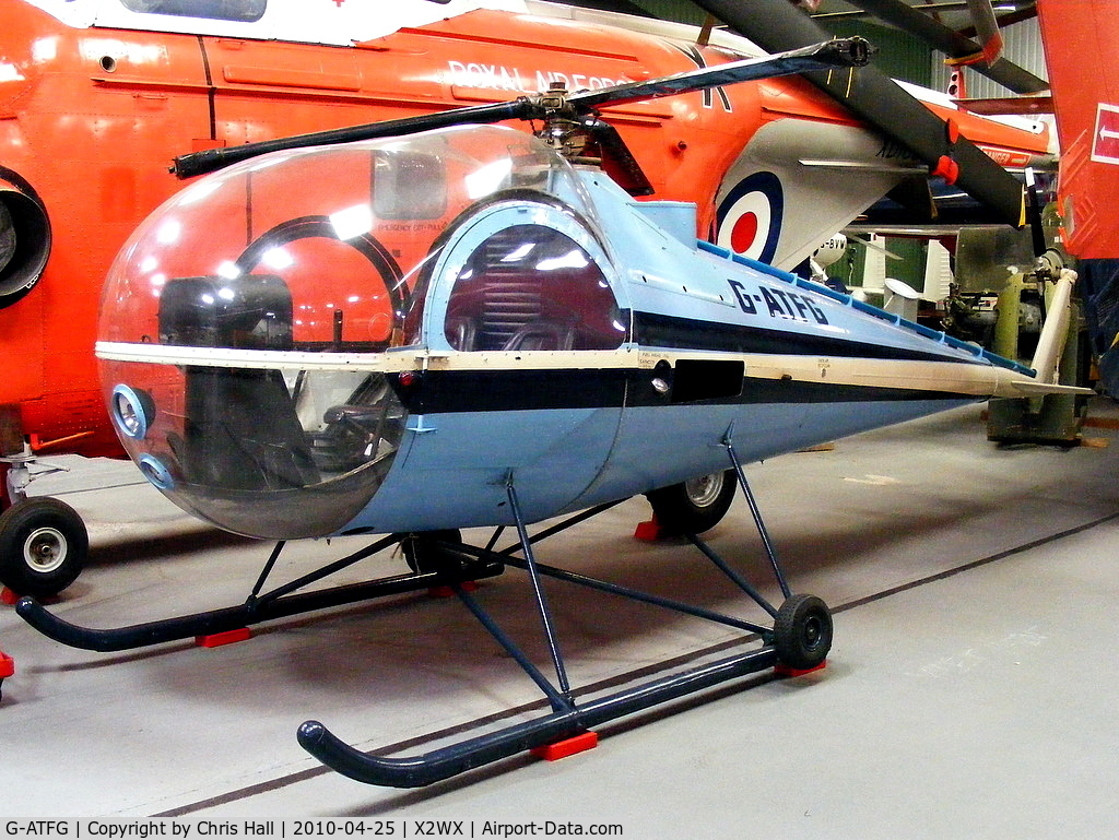 G-ATFG, 1965 Brantly B-2B C/N 448, at The Helicopter Museum, Weston-super-Mare