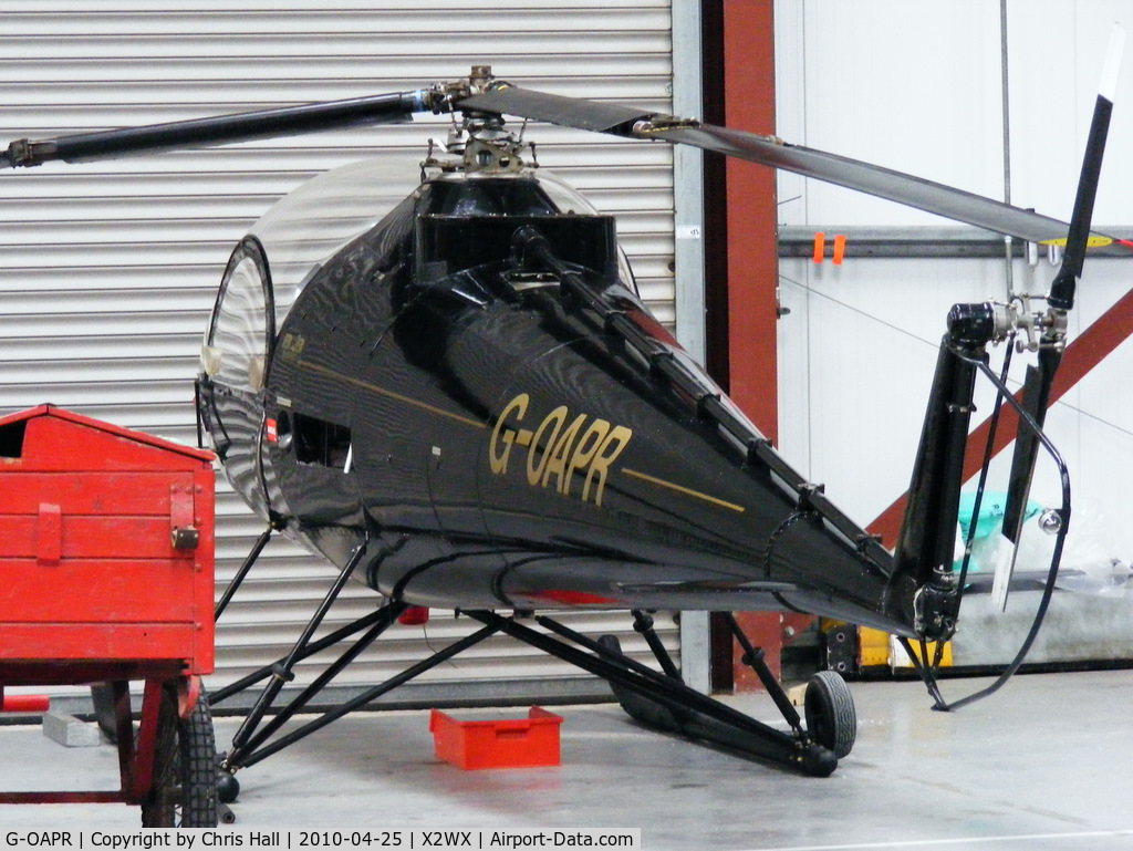 G-OAPR, 1965 Brantly B-2B C/N 446, at The Helicopter Museum, Weston-super-Mare