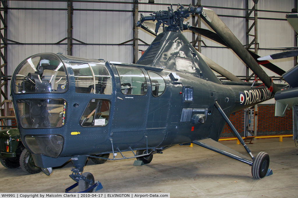 WH991, Westland Dragonfly HR.3 C/N WA/H/67, Westland Dragonfly HR5 (WS-51) at the Yorkshire Air Museum, Elvington, UK in 2010.