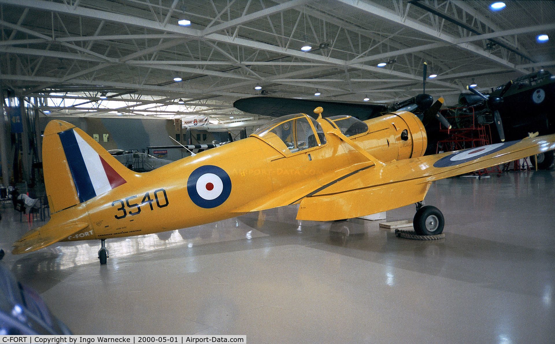 C-FORT, 1940 Fleet 60K C/N 600, Fleet 60K Fort at the Canadian Warplane Heritage Museum, Hamilton Ontario