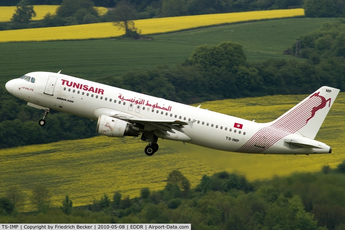 TS-IMP, 2002 Airbus A320-211 C/N 1700, departing via RW27