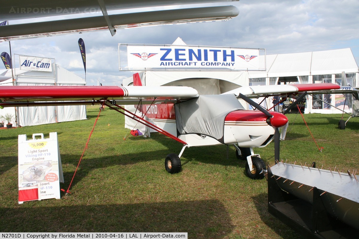 N2701D, 2008 Zenith CH-701 C/N 7-6631, Zenith CH701