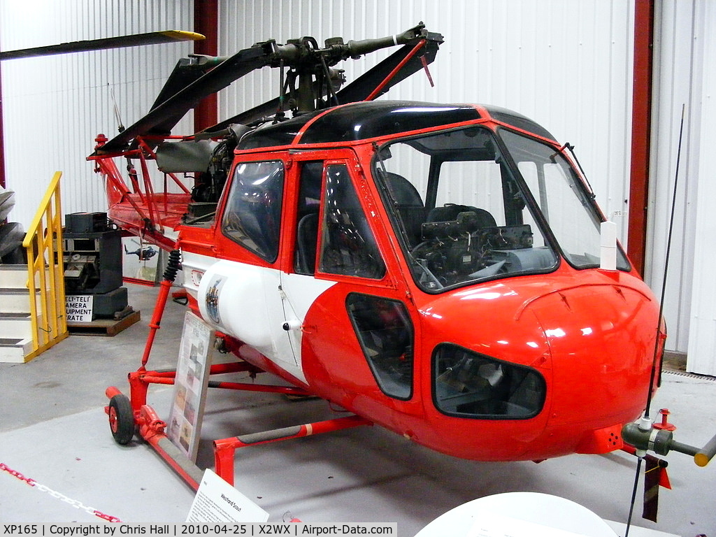 XP165, 1960 Westland Scout AH.1 C/N S2/8437, at The Helicopter Museum, Weston-super-Mare