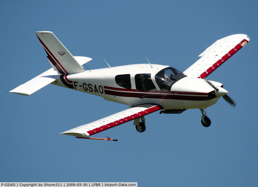 F-GSAO, Socata TB-20 C/N 1801, On landing after the Show...