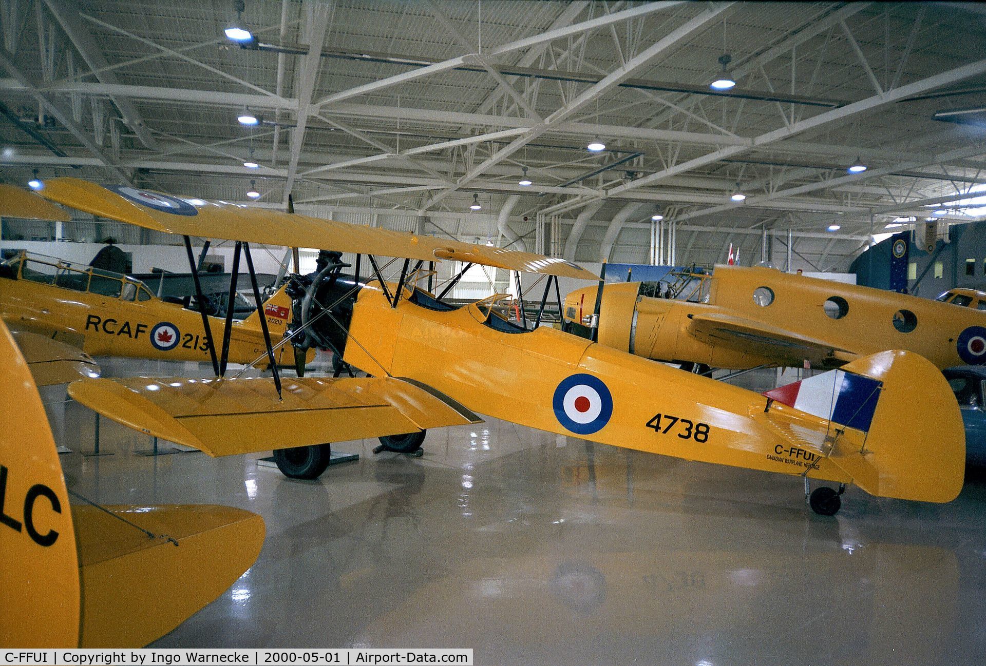 C-FFUI, 1943 Fleet 16B Finch II C/N 623, Fleet 16B Finch at the Canadian Warplane Heritage Museum, Hamilton Ontario