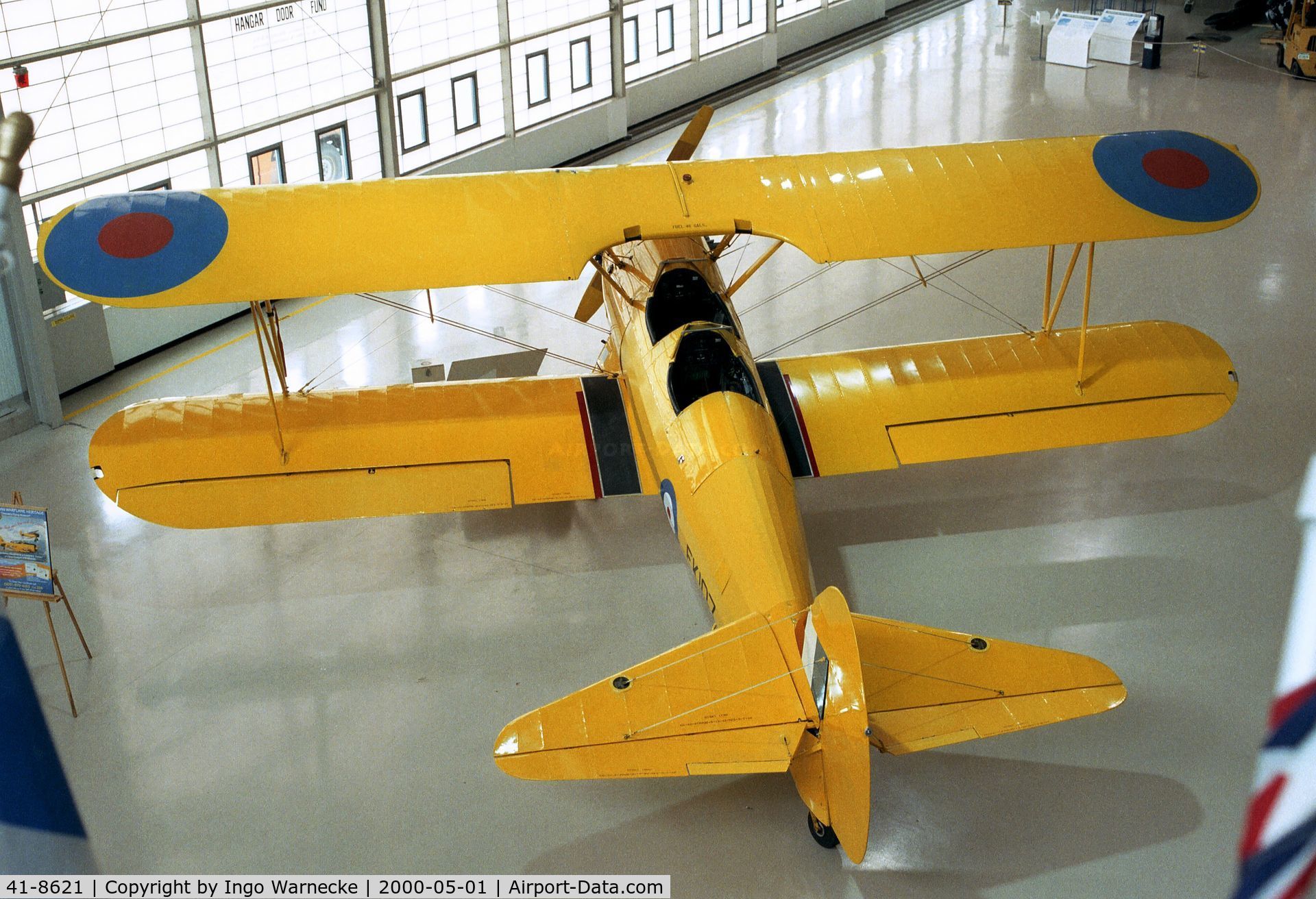 41-8621, Boeing PT-17 Kaydet (A75N1) C/N 75-2180, Stearman PT-17 (shown here in the markings of FK107 of the RCAF) at the Canadian Warplane Heritage Museum, Hamilton Ontario