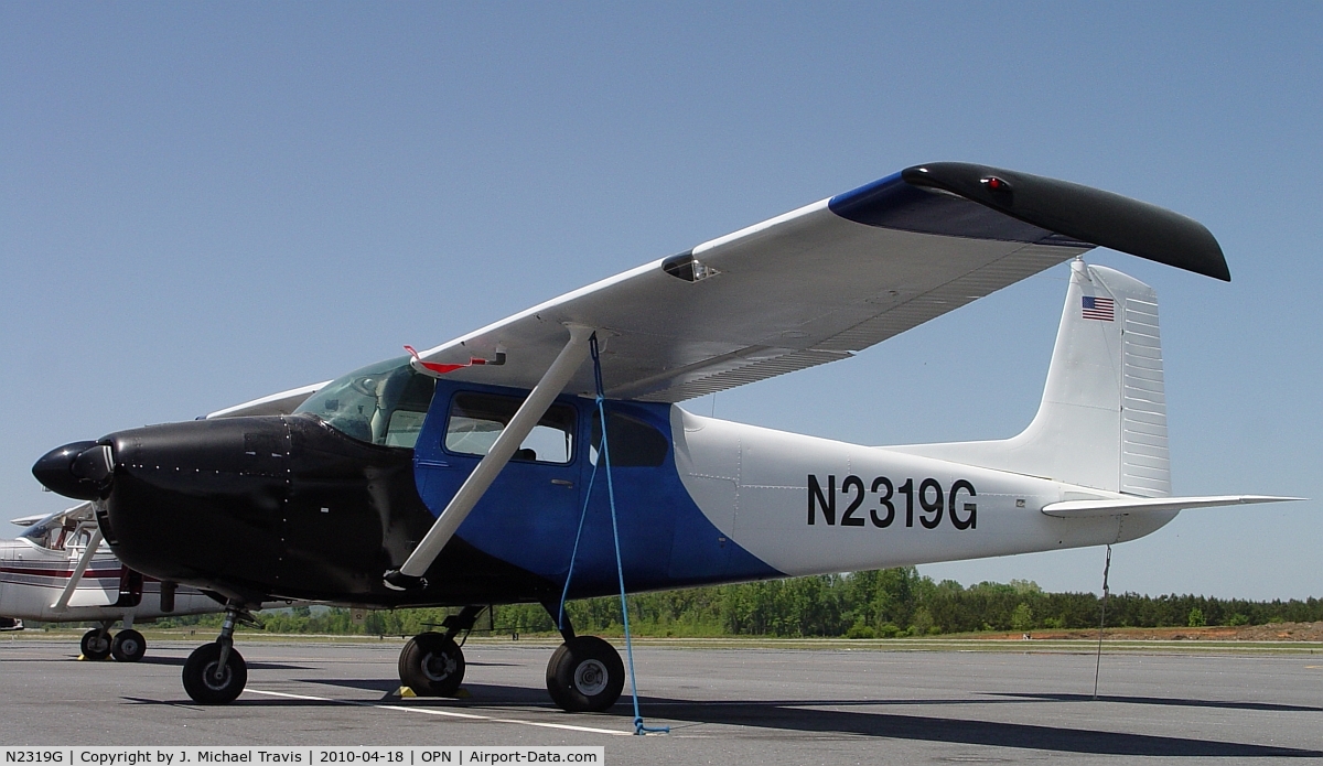 N2319G, 1958 Cessna 182B Skylane C/N 51619, New paint for N2319G.  On ramp at KOPN