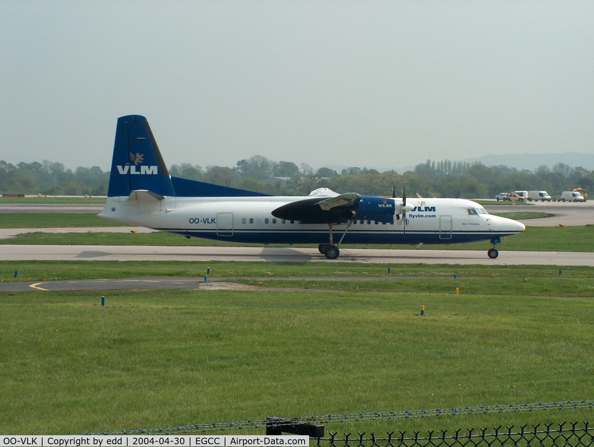 OO-VLK, 1988 Fokker 50 C/N 20122, Vlm 2004 colours