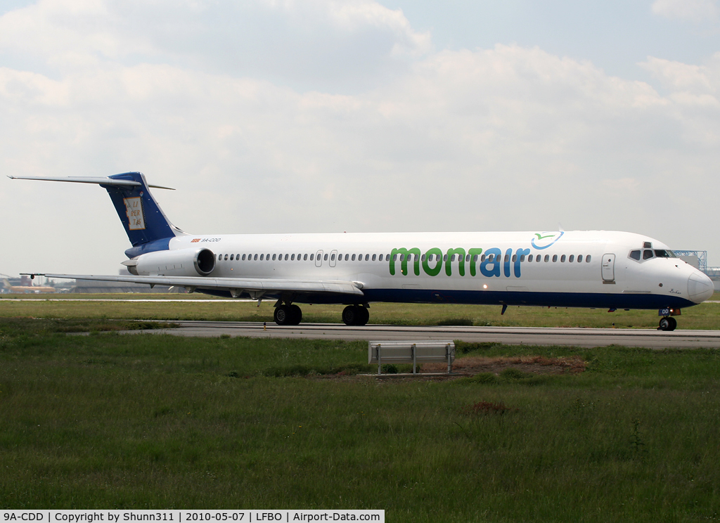 9A-CDD, 1982 McDonnell Douglas MD-82 (DC-9-82) C/N 49113, Taxiing holding point rwy 14L for departure...