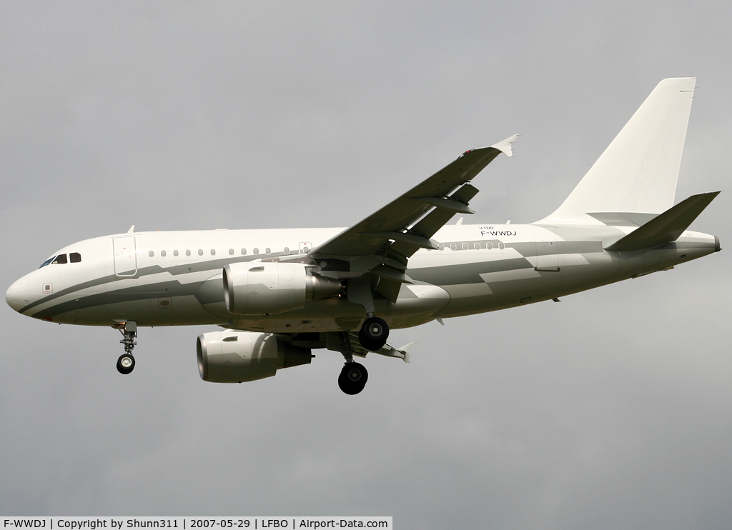 F-WWDJ, 2007 Airbus ACJ318 (A318-112/CJ) C/N 3100, C/n 3100 - To be LX-GJC