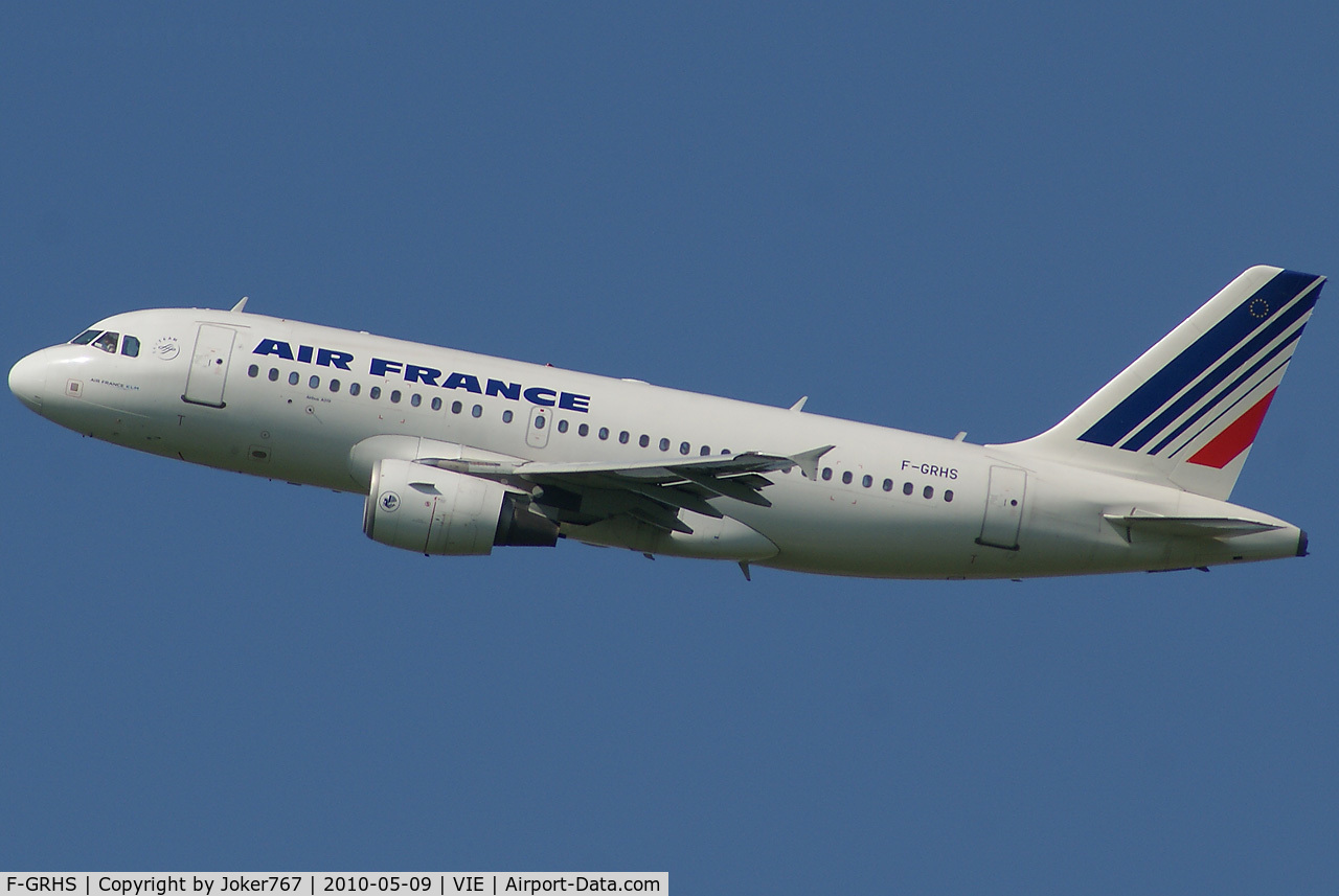 F-GRHS, 2001 Airbus A319-111 C/N 1444, Air France Airbus A319-111