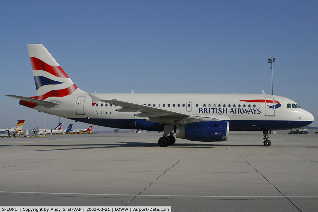 G-EUPU, 2000 Airbus A319-131 C/N 1384, British Airways A319