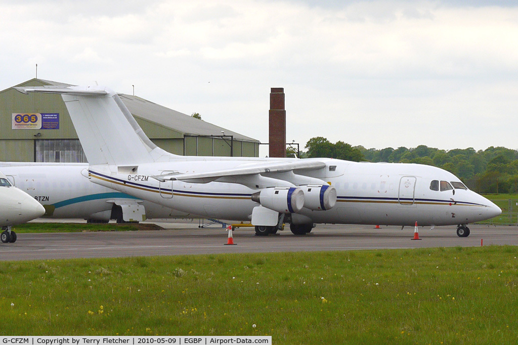 G-CFZM, 1996 British Aerospace Avro 146-RJ85 C/N E2299, Stored BAE146 at Kemble
