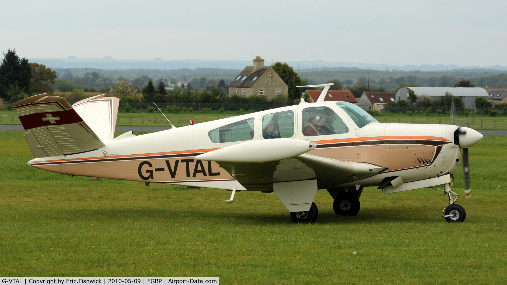 G-VTAL, 1965 Beech V35 Bonanza C/N D-7978, G-VTAL at Kemble Airport (Great Vintage Flying Weekend)