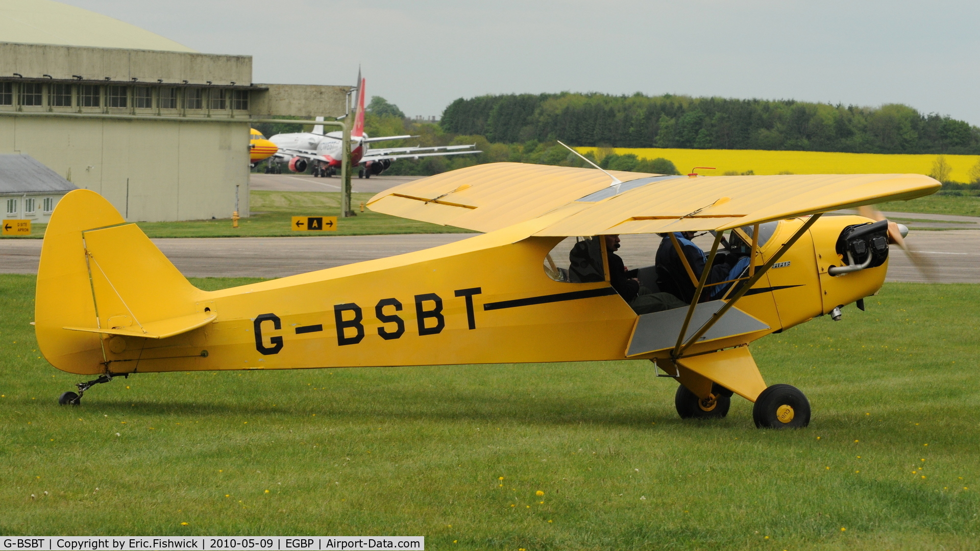 G-BSBT, 1946 Piper J3C-65 Cub Cub C/N 17712, 2. G-BSBT at Kemble Airport (Great Vintage Flying Weekend)