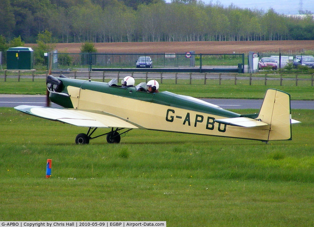 G-APBO, 1960 Druine D-5 Turbi C/N PFA 229, at the Great Vintage Flying Weekend
