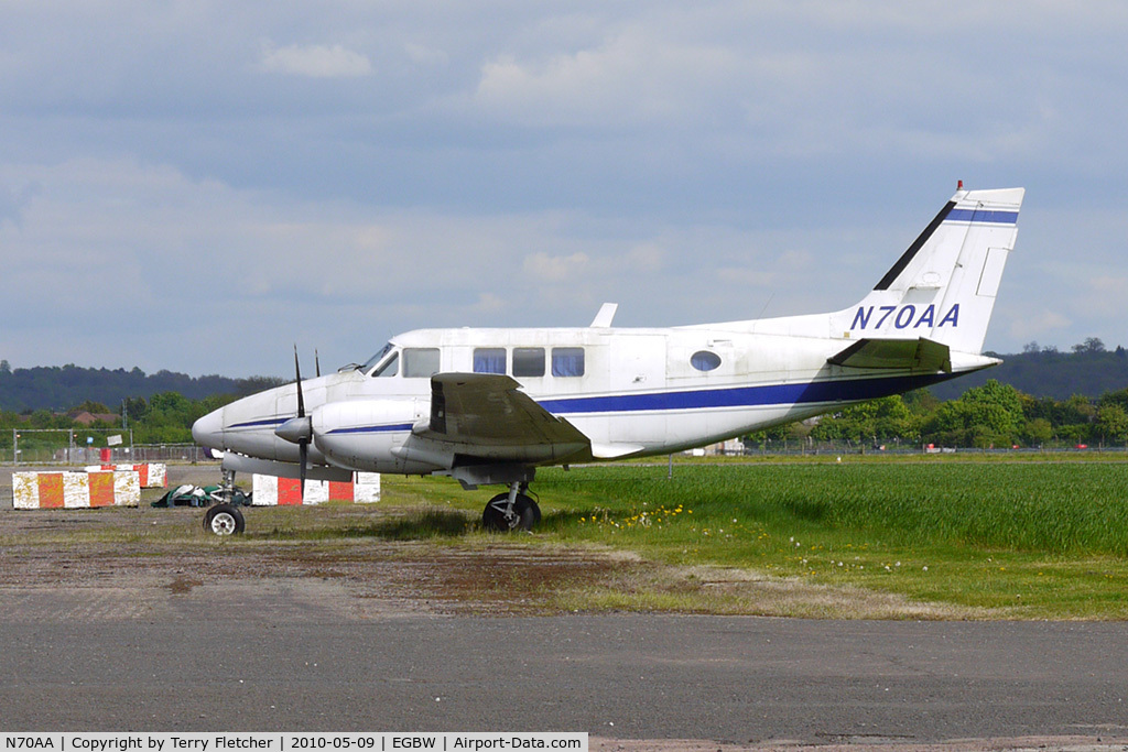 N70AA, 1970 Beech 70 Queen Air C/N LB-35, Beech 70 at Wellesbourne