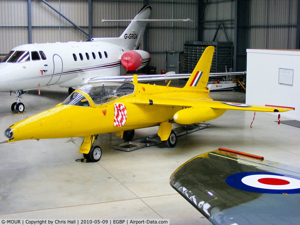 G-MOUR, 1964 Hawker Siddeley Gnat T.1 C/N FL596, at the Great Vintage Flying Weekend