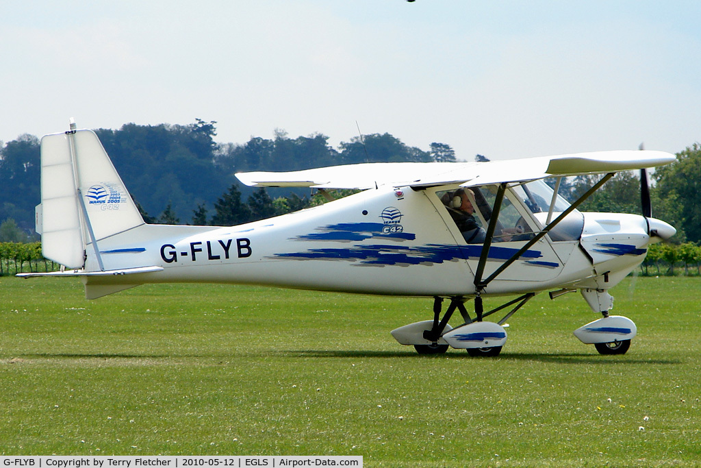 G-FLYB, 2003 Comco Ikarus C42 FB100 C/N 0309-6572, 2003 Fly Buy Ultralights Ltd IKARUS C42 FB100 at Old Sarum Airfield