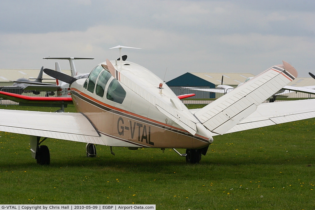 G-VTAL, 1965 Beech V35 Bonanza C/N D-7978, at the Great Vintage Flying Weekend