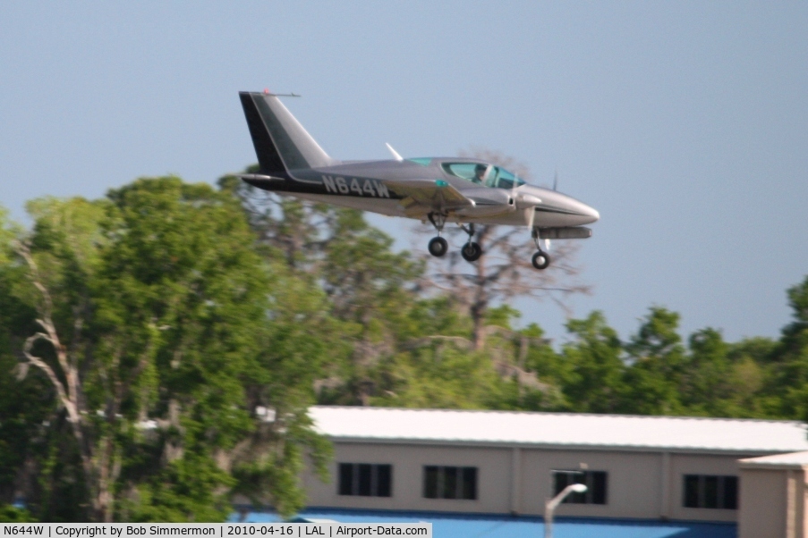 N644W, 1967 Wing D-1 Derringer C/N 3, Arriving at Lakeland, FL during Sun N Fun 2010.