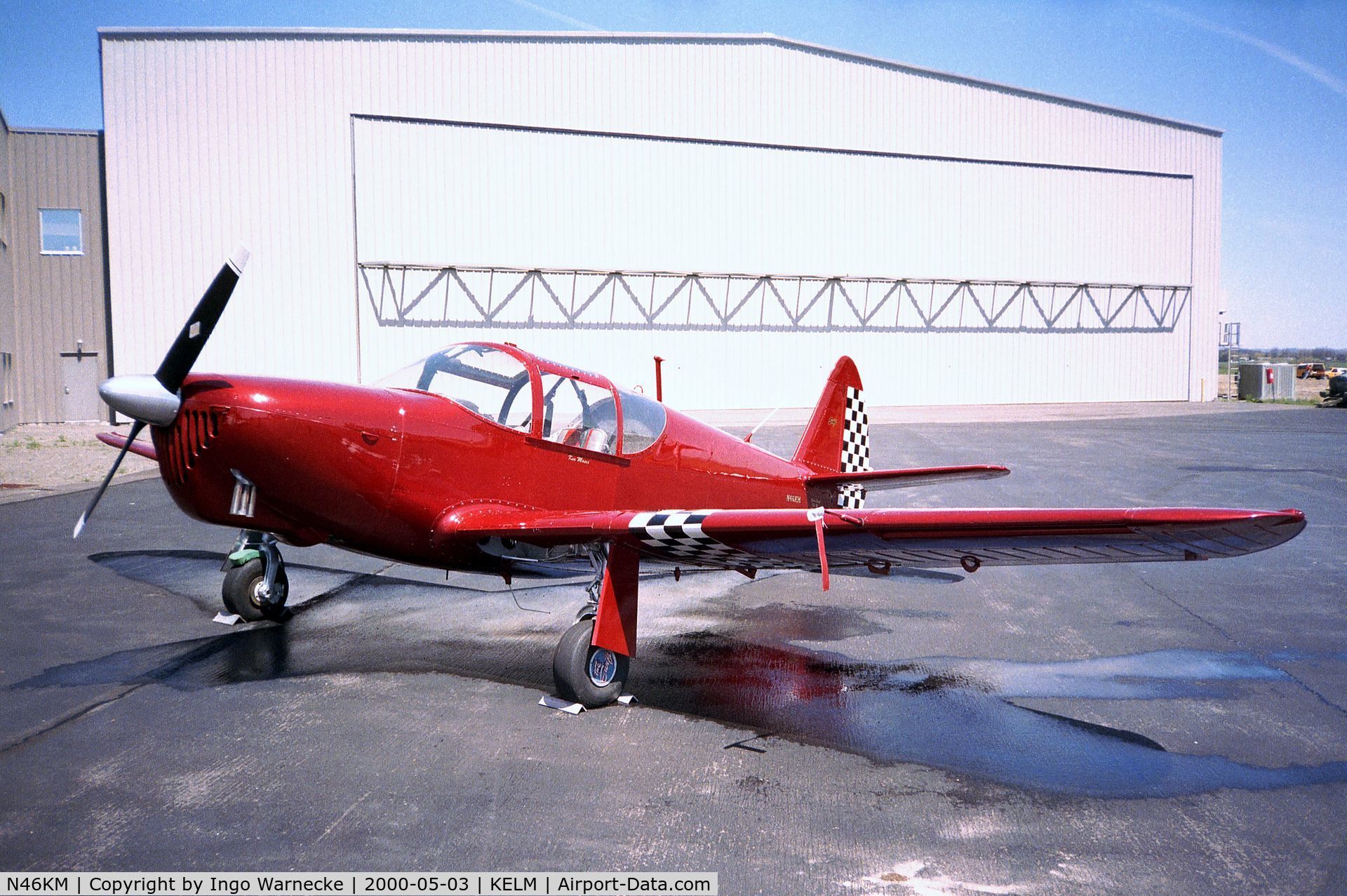 N46KM, 1946 Universal Globe GC-1B Swift C/N 95, Globe GC-1B Swift at Elmira-Corning Regional airport