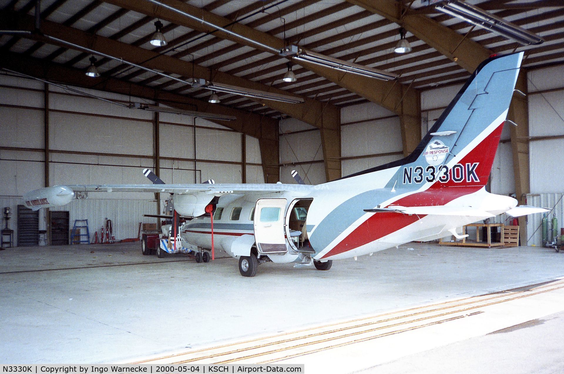 N3330K, 1972 Mitsubishi MU-2B-35 C/N 551, Mitsubishi MU-2B-35 at Schenectady county airport
