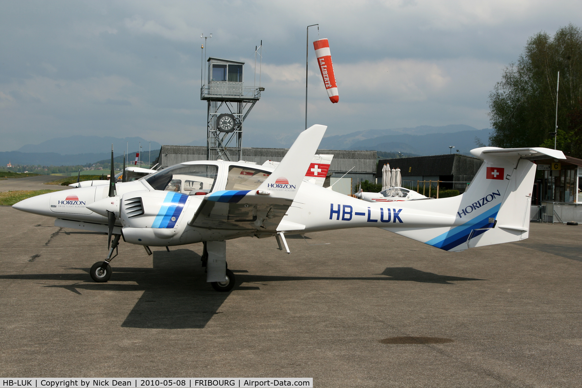 HB-LUK, 2008 Diamond DA-42 Twin Star C/N 42.337, Fribourg Airport