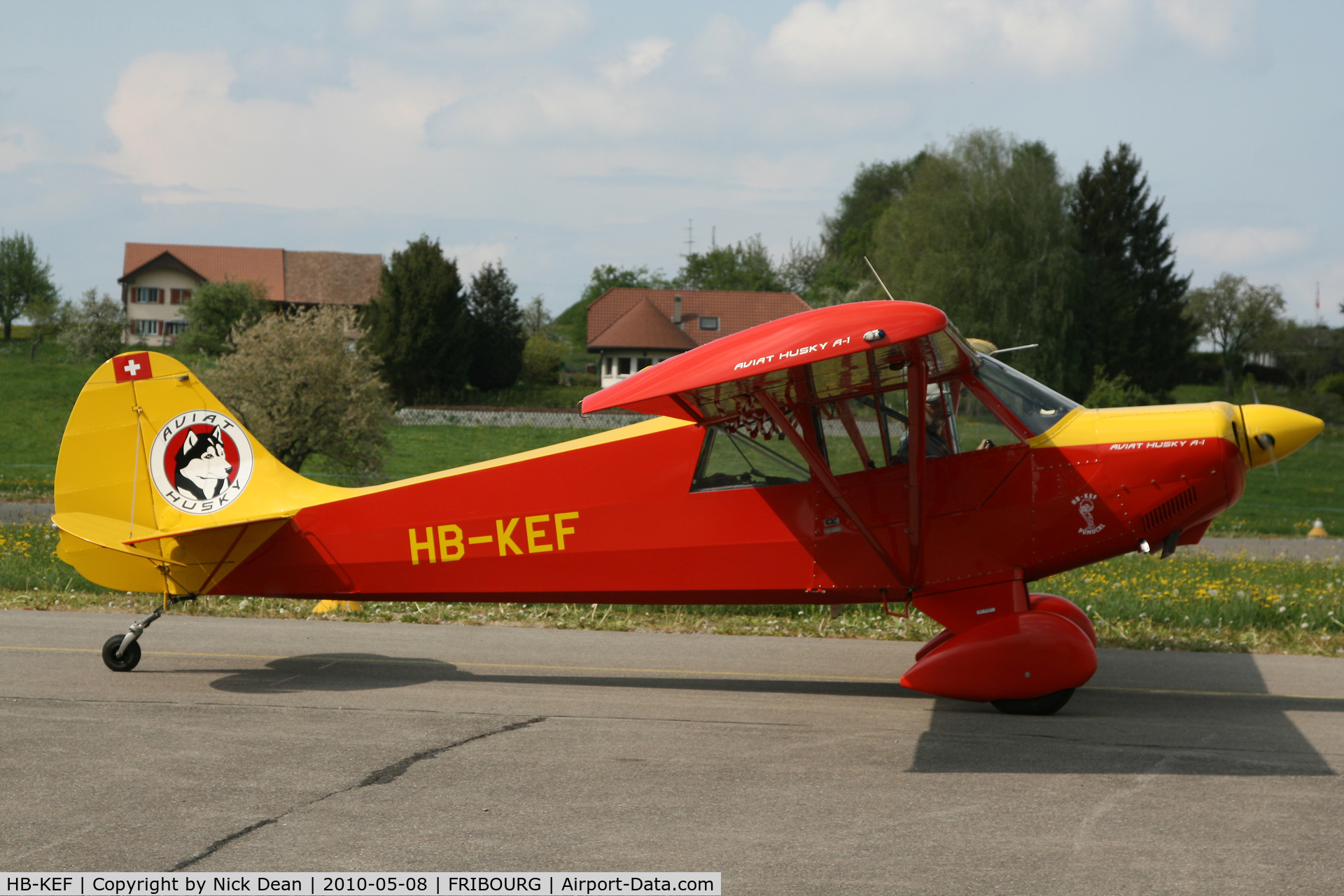 HB-KEF, Aviat A-1 Husky C/N 1292, Fribourg Airport
