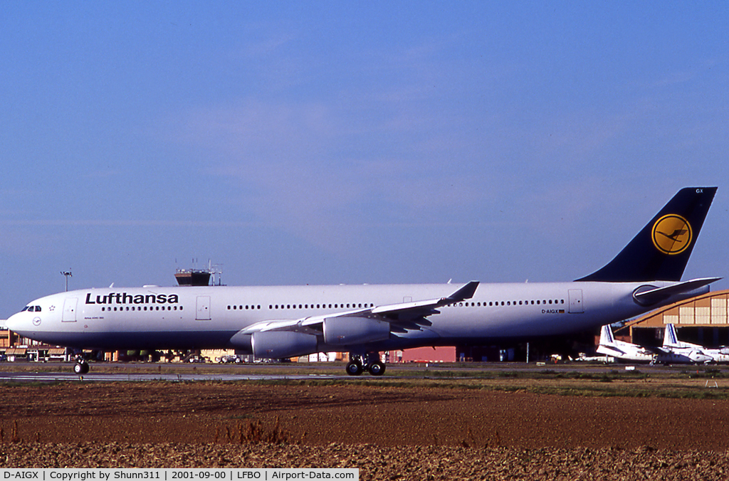 D-AIGX, 2000 Airbus A340-313X C/N 354, Delivery day...