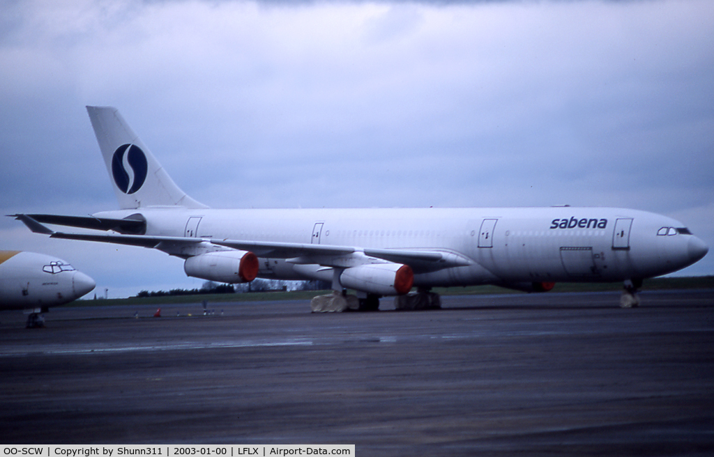 OO-SCW, 1993 Airbus A340-212 C/N 14, Stored...