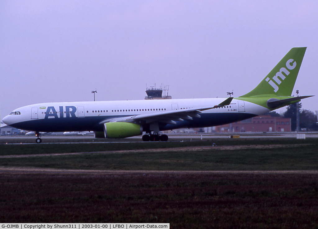 G-OJMB, 2001 Airbus A330-243 C/N 427, Lining up rwy 32R for departure...